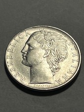 1957-R Italy 100 Lire/AU+
