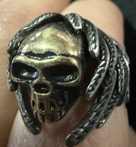 Anello teschio argento - anello, in