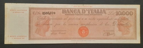 000 lire titolo - titolo, provvisorio