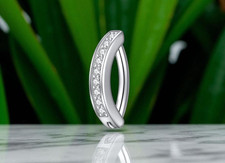 Piercing Acciaio Chirurgico da Ombelico Calibro mm.1,6  con zirconi
