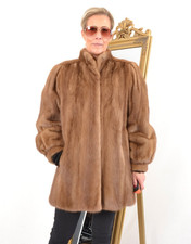 A5564 GIACCA VISONE VERA PELLICCIA CAPPOTTO VISONE GIACCA PELLICCIA - VERA VISONE FUR JACKET