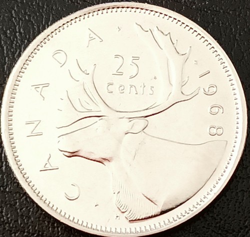 Canada moneta cents 1968 - canada, 25