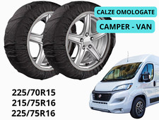 CALZE DA NEVE PER CAMPER VAN FIAT DUCATO 2006- OMOLOGATE TAGLIA XL 225/70R15