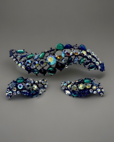 Raro set orecchini spilla