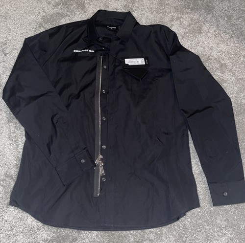 Camicia nera dsquared taglia - nera,