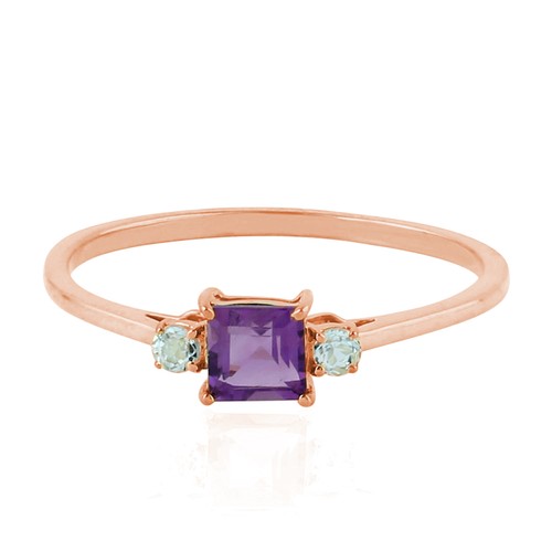 Anello antico oro rosa - , 10