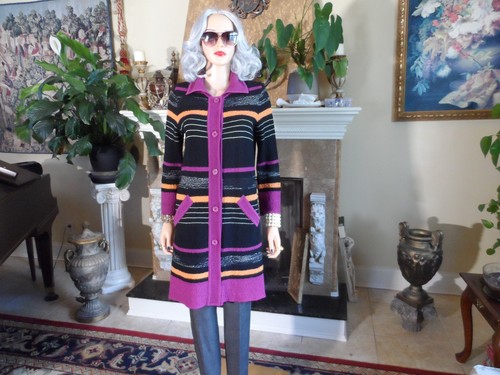 Cappotto missoni nero viola - cappotto,