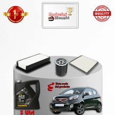 KIT TAGLIANDO 3 FILTRI E OLIO KIA PICANTO II 1.0 49KW 67CV DAL 2015 ->