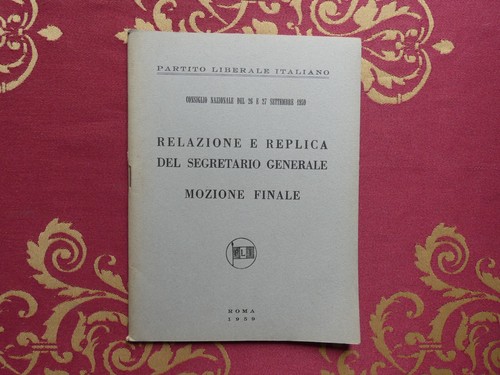 Pli partito liberale 1959 - partito,