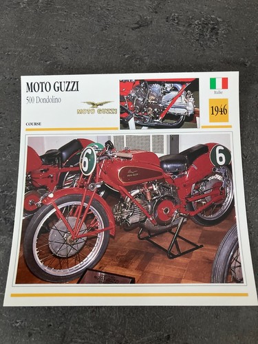 Carte fiche moto collection - fiche,