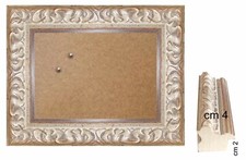 Cornice in Argento Classico con piede d'appoggio per foto,ricordi  Spessore cm 4