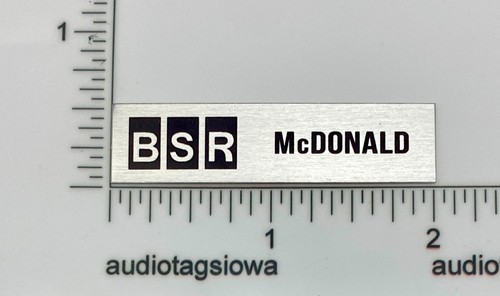 Distintivo logo giradischi bsr - logo,