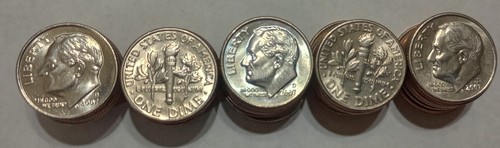 Rotolo dime roosevelt 2007 - dime,