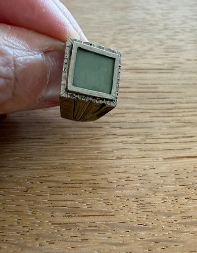 Anello porta ritratto - ritratto, militare