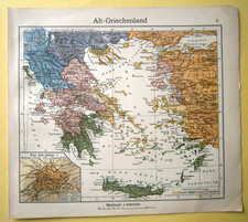 Antica Grecia; mappa 1922