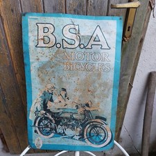 Vintage plaque s a - plaque, "b.s.a