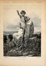 Mater Ababilis da un quadro di Giuseppe Sciuti. Stampa 1889