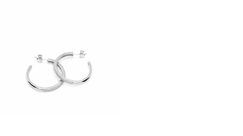 Aros grandes plata - grandes, de