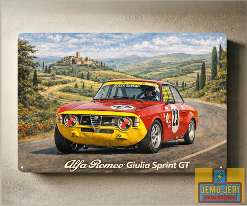 Poster insegna metallo auto - poster,