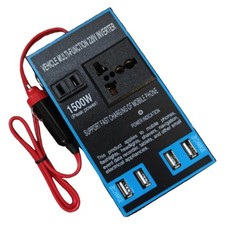 Inverter di Potenza per Auto da 12V 24V A 220V 1500W con 4 Prese USB e Conv6390