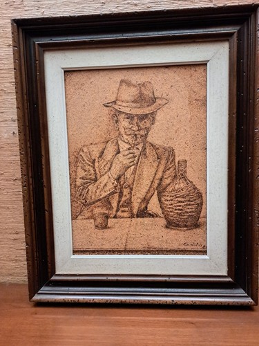 Quadro disegno pirografia - quadro, disegno/pirografia