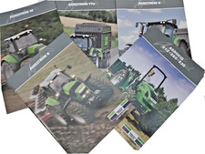 brochuer trattori deutz fahr agrotron M TTV X K agrokid lotto 5 pz libro rivista