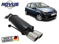 Terminale Scarico Sportivo Omologato Clio MK3 2006-2012 1.2 1.4 1.6 16v 1.5dCi