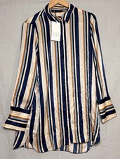 Top camicia donna Zara blu