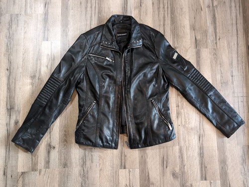 Giacca pelle donna bruno - giacca, di