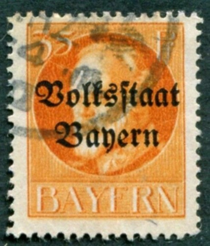 Bavaria 1919 35pf - 1919-20, arancione