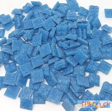 MOSAICO -Tessere mosaico pasta vetro 1x1 cm- 1 kg/1500 pz - Azzurro
