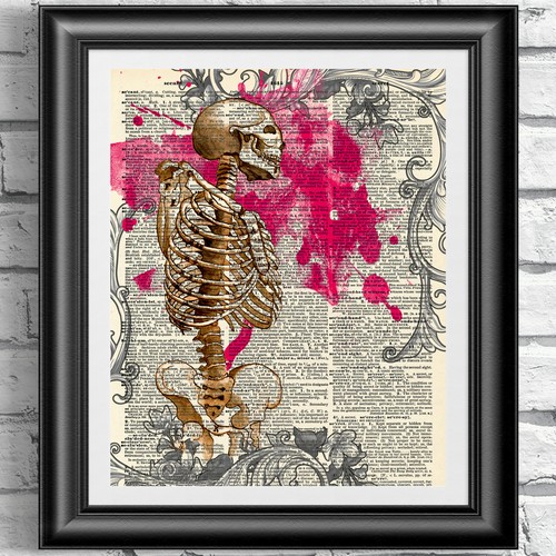 Scheletro anatomico gotico