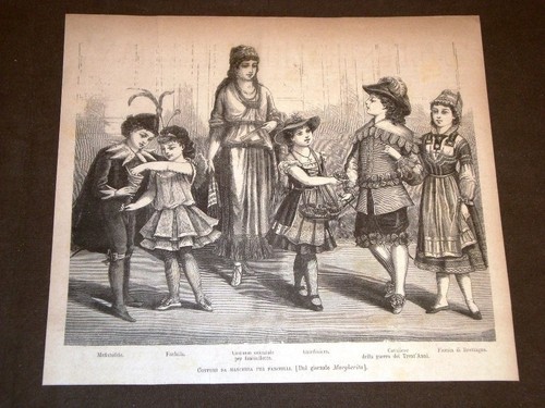 Carnevale nel 1881 - , costumi