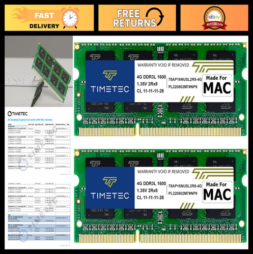 Kit ram ddr3l 1600 mhz - kit,