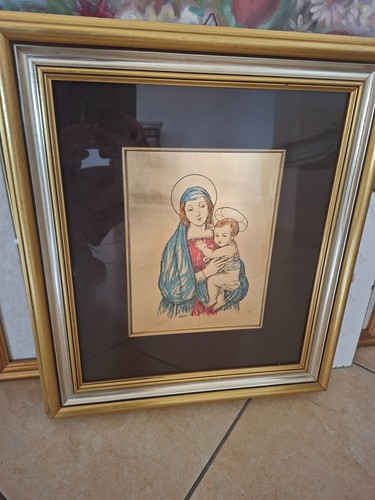 Quadro immagine sacra con - quadro,