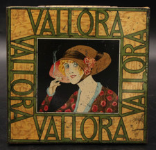 Antica rara scatola di latta VALLORA Anglo Egyptian Cigarettes London - Fabiano 1920 ca.