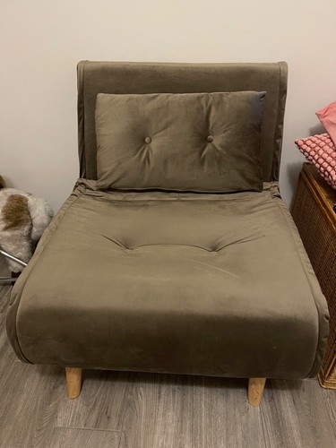 Poltrona letto marrone nuova - poltrona,