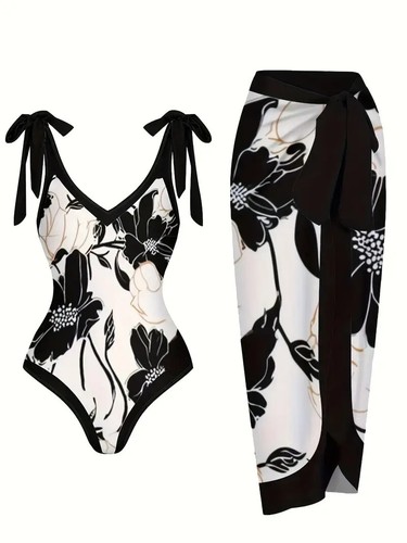 Costume vintage nero bianco