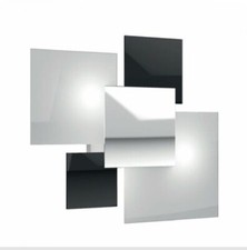 Plafoniera in vetro bianco