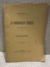 UN COMMEDIOGRAFO VERONESE Giuseppe Gagliardi Del Secolo XVIII Giulio Cesare