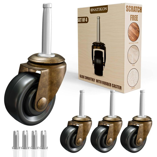 Rotelle ottone anticato con - rotelle,