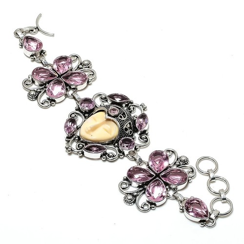 Bracciale con pietre cammeo - , in