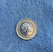 Moneta Rara ONE POUND Sterlina 2016 Elizabeth II -ERRORI CONIO DECENTRATA - Rare