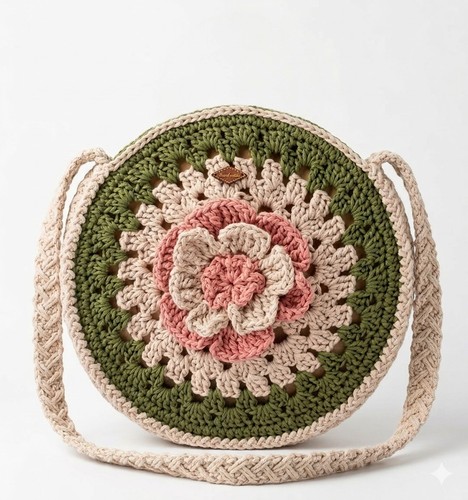 Handmade crochet bag - ,
