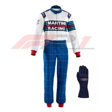 Tuta da corsa stile MARTINI f1