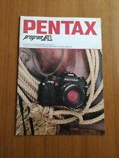 PENTAX PROGRAM F1 CAMERA VINTAGE BROCHURE 1983 CARATTERISTICHE DATI MODELLO