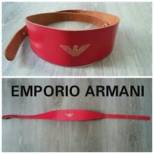 cintura ARMANI vintage anni'80 in pelle rossa