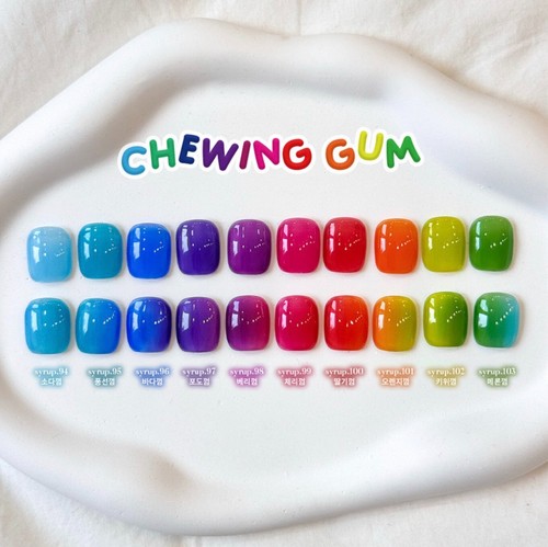 Yogurt nail chewing gum - chewing,