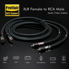 Cavo audio da RCA a XLR ad alta purezza OCC RCA a cavo segnale bilanciato RCA a XLR