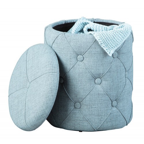 Pouff contenitore rotondo - pouff,